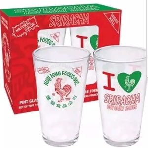Set of Sriracha 16oz Glasses